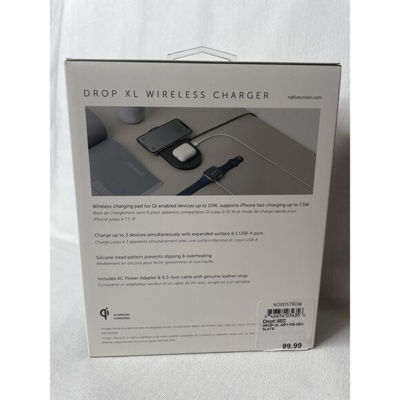 Native Union Drop XL Wireless Charger (Watch Edition) – Multi-Device Charging - Picture 2 of 4